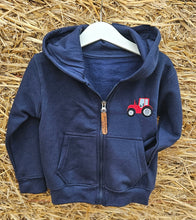 Load image into Gallery viewer, Zip Up Tractor Hoodie