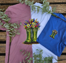 Load image into Gallery viewer, Welly & Wildflower Tee