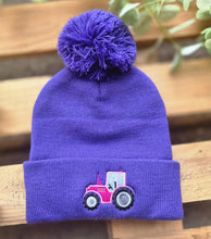 Load image into Gallery viewer, Coloured Tractor bobble Hats