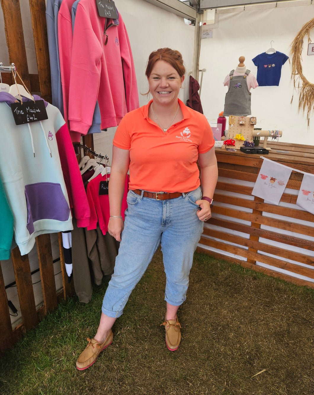 Ladies Born To Farm Polo