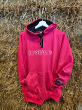 Load image into Gallery viewer, Country Girl Hoodie - Pink Tractor
