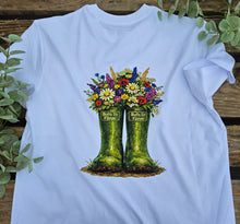 Load image into Gallery viewer, Welly &amp; Wildflower Tee
