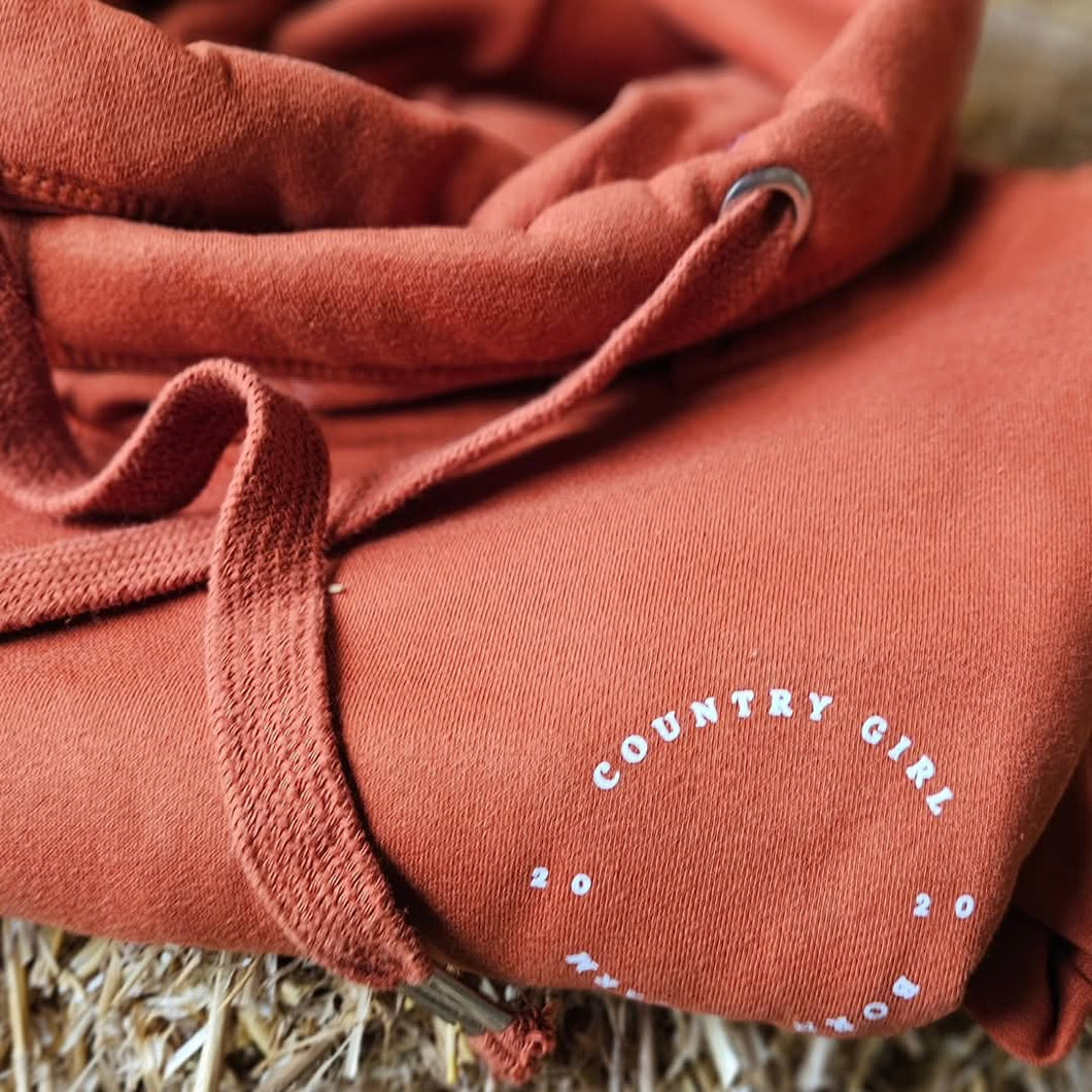 Ginger Biscuit Cross Neck Hoodie