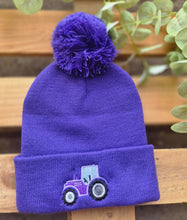 Load image into Gallery viewer, Coloured Tractor bobble Hats

