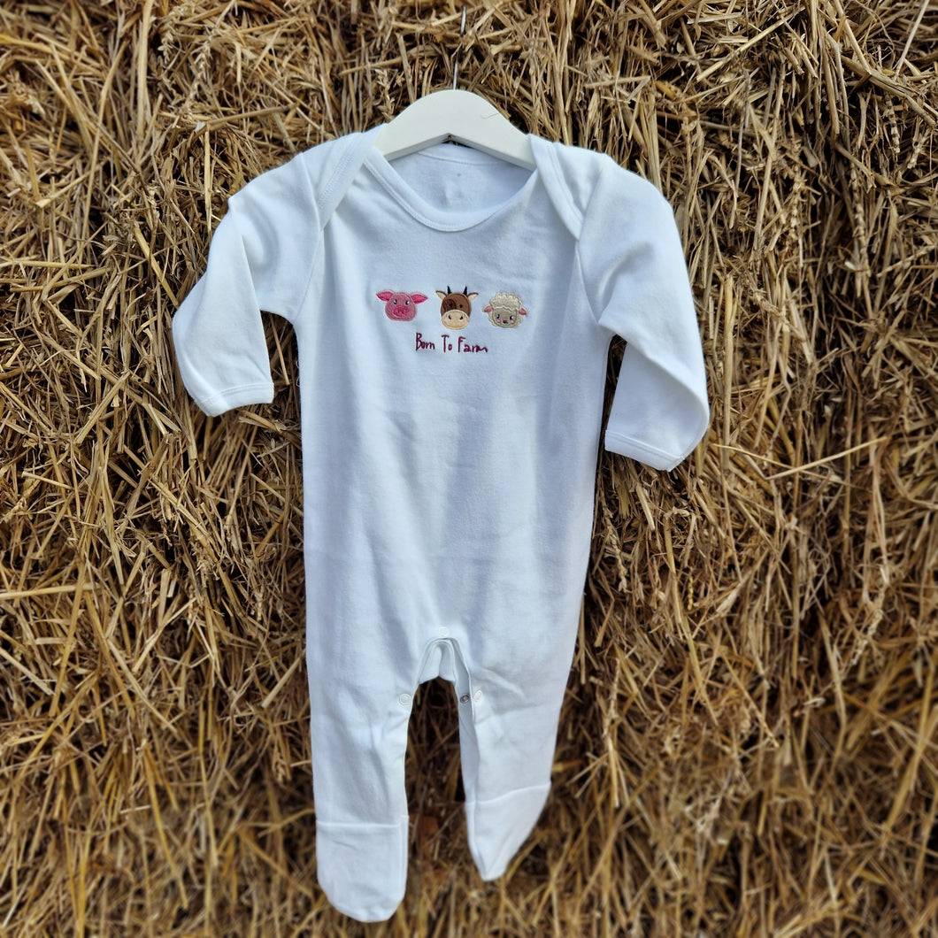 Born To Farm Sleepsuit