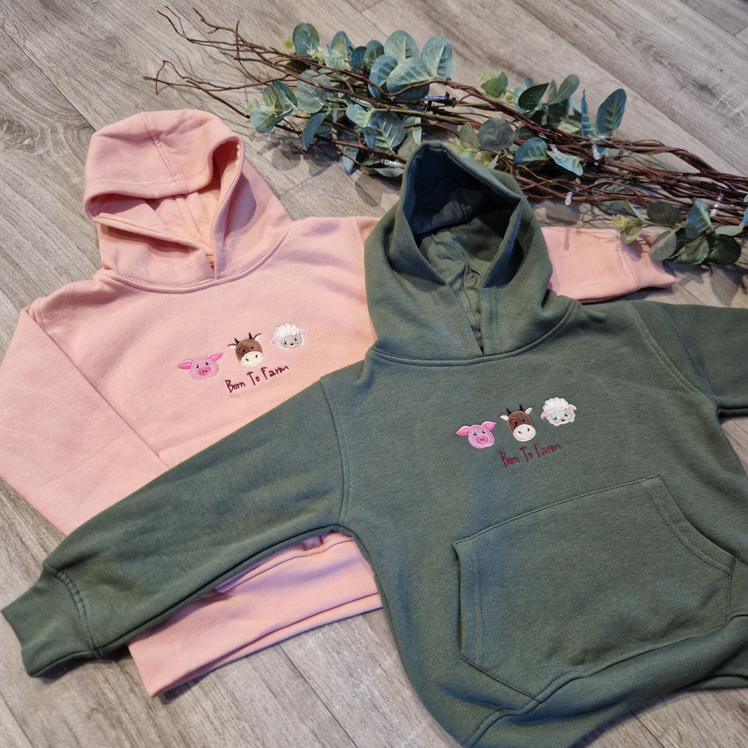 Children's Born To Farm Hoodie